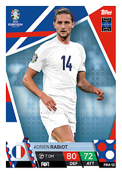 Adrien Rabiot France Topps Match Attax EURO 2024 #FRA12
